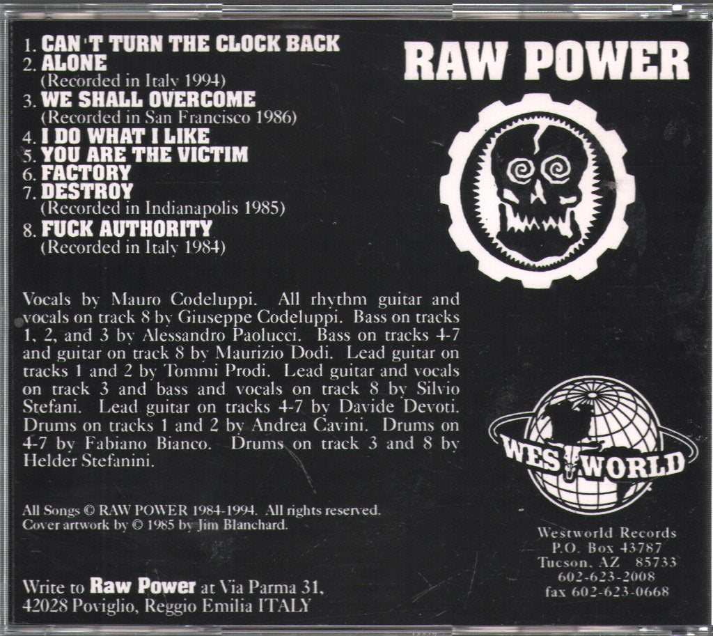 Raw Power - Wop Hour 1984-1994 - Cd