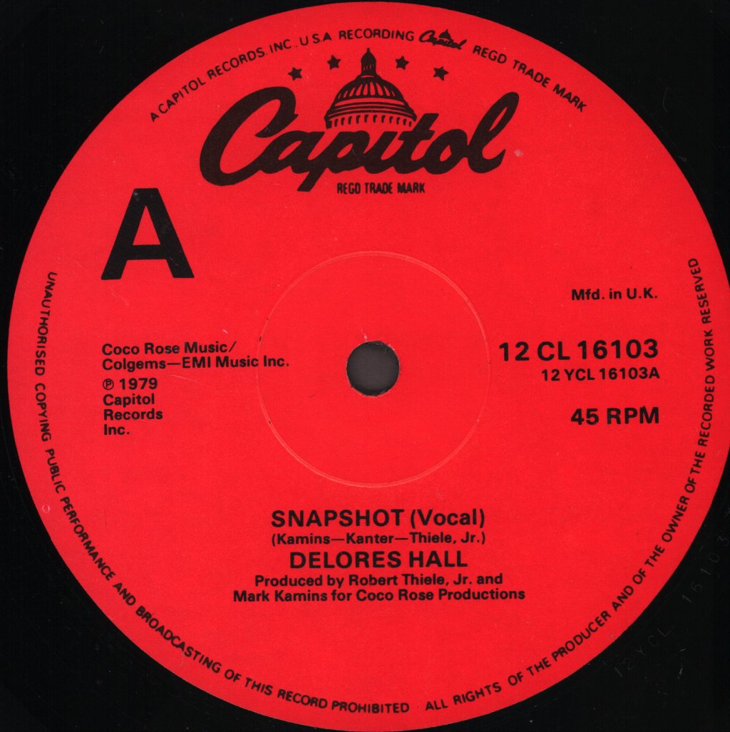Delores Hall - Snapshot - 12 Inch