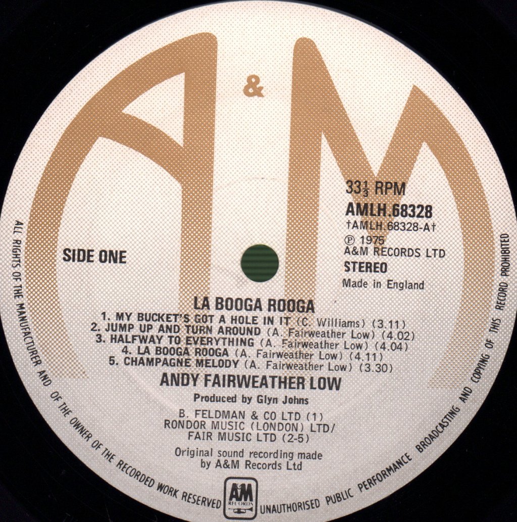 Andy Fairweather Low - La Booga Rooga - Lp