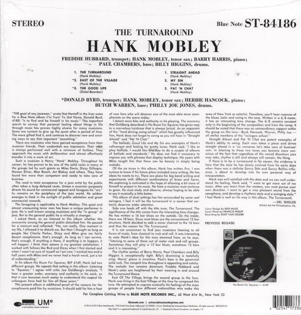 Hank Mobley - Turnaround - Lp