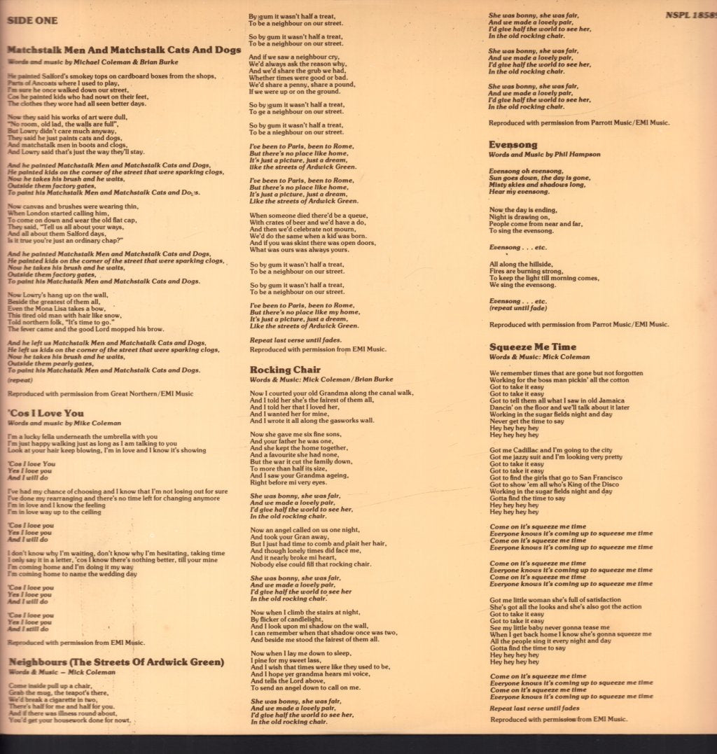 Brian And Michael - Matchstalk Men - Lp