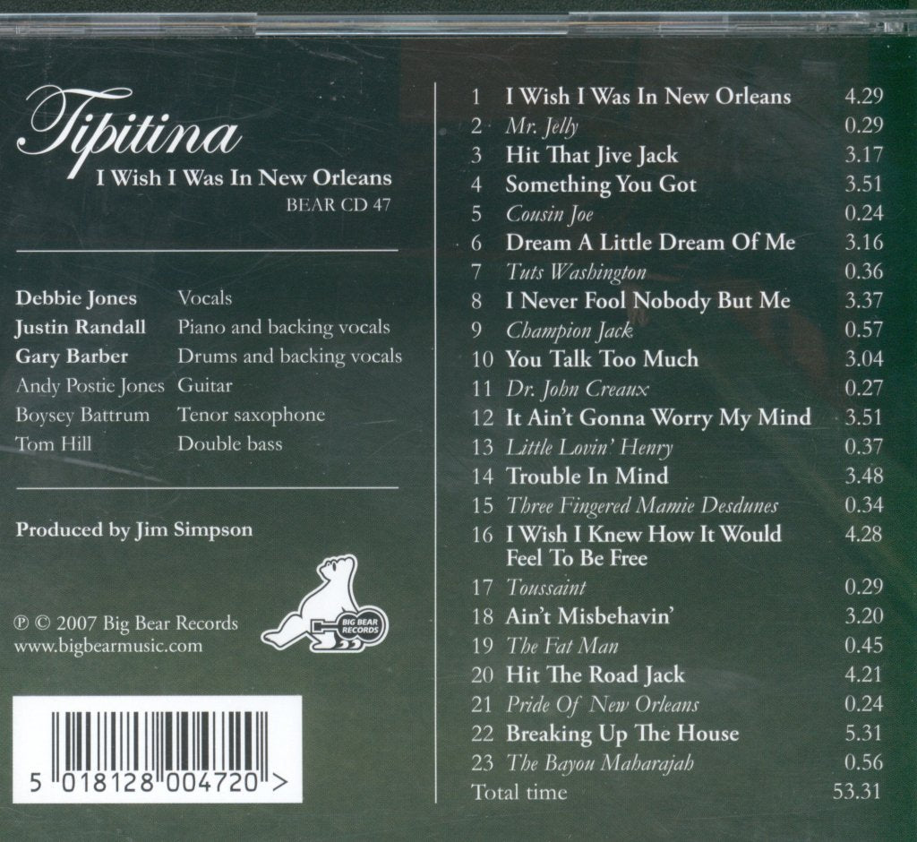 Tipitina - I Wish I Was In New Orleans - Cd