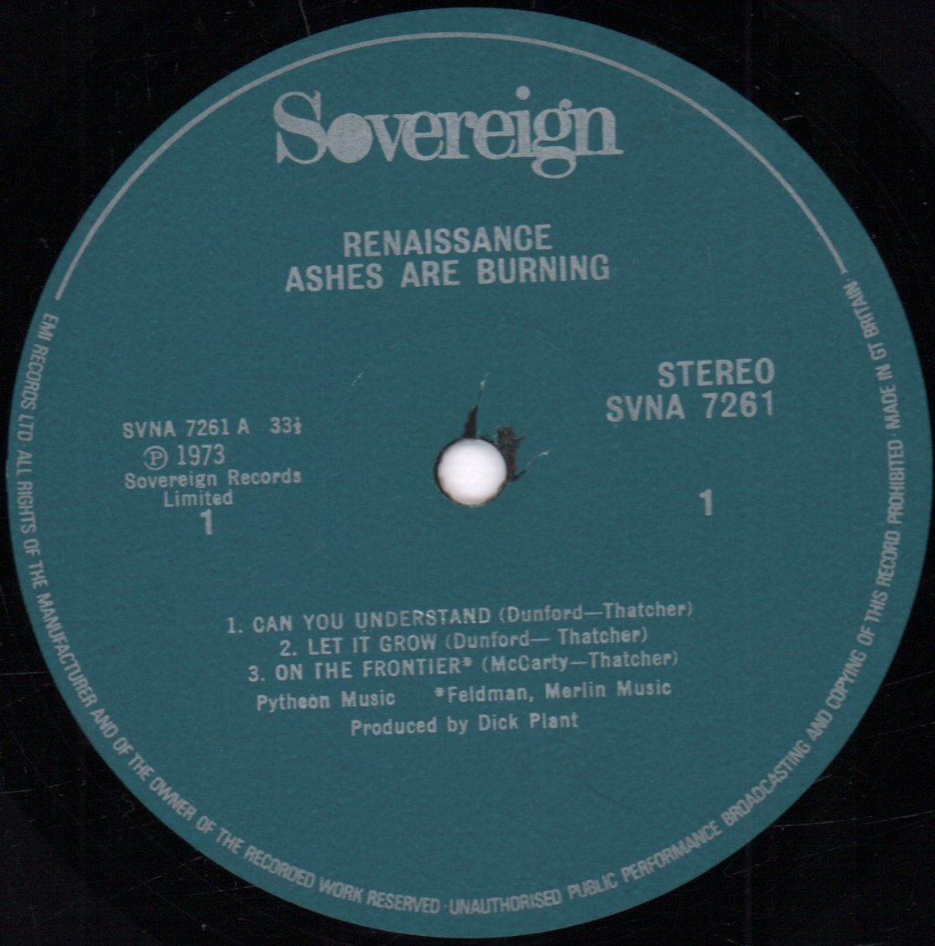 Renaissance (Rock/Prog Group) - Ashes Are Burning - Lp