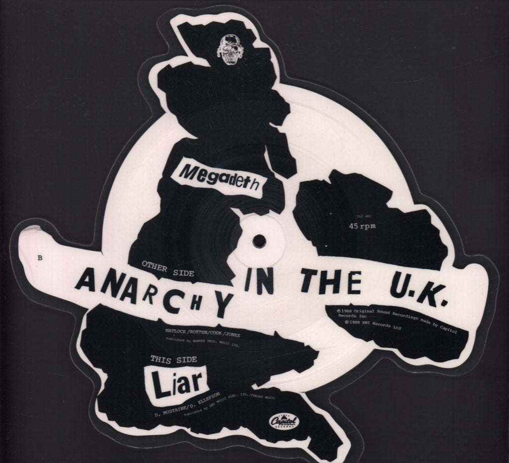 Megadeth - Anarchy In The Uk - 7 Inch