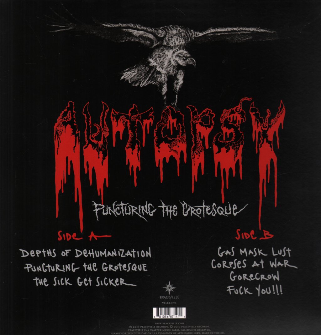 Autopsy - Puncturing The Grotesque - 12 Inch
