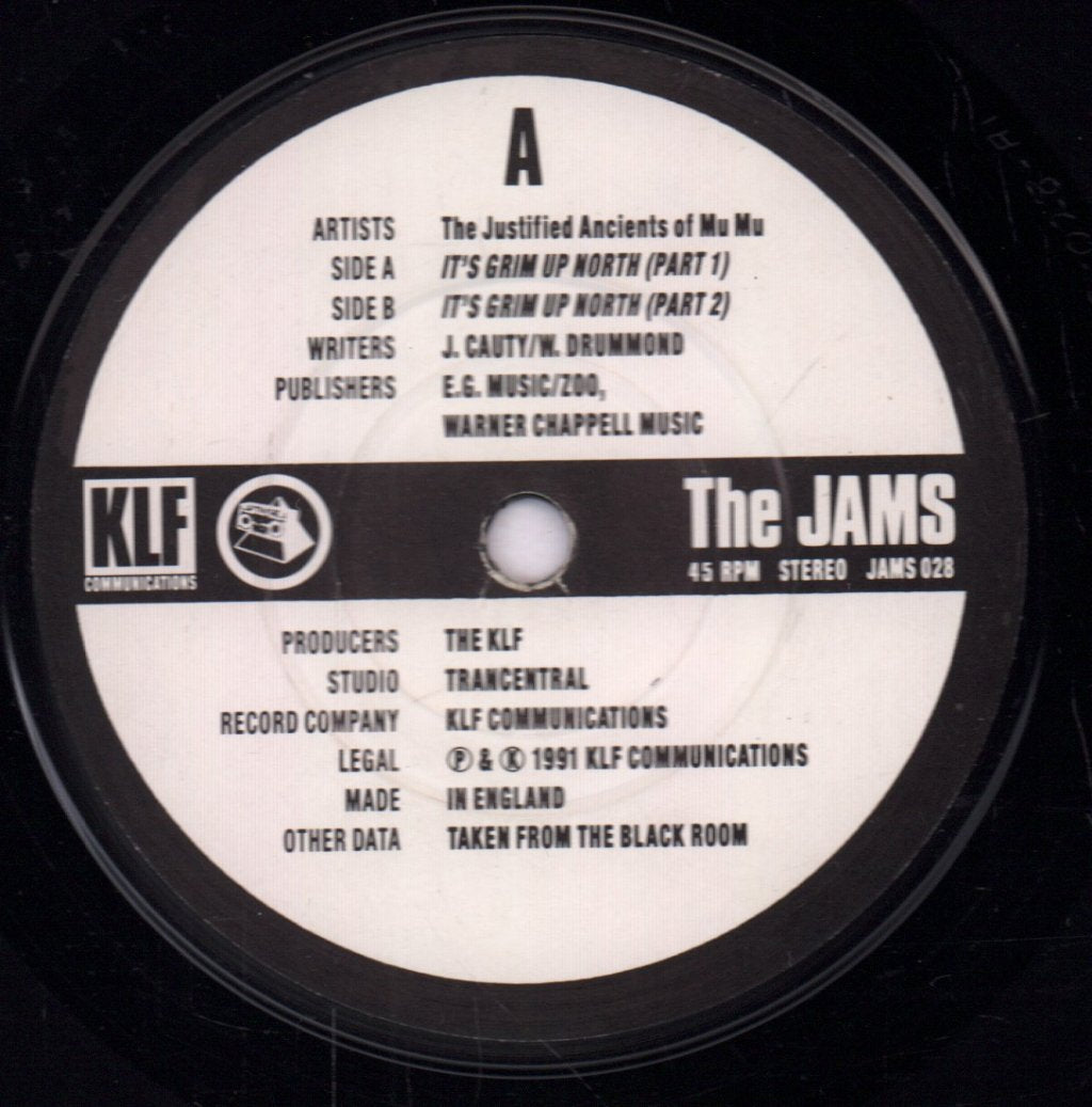 Justified Ancients Of Mu Mu - It's Grim Up North - 7 Inch