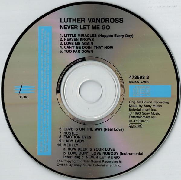 Luther Vandross - Never Let Me Go - Cd