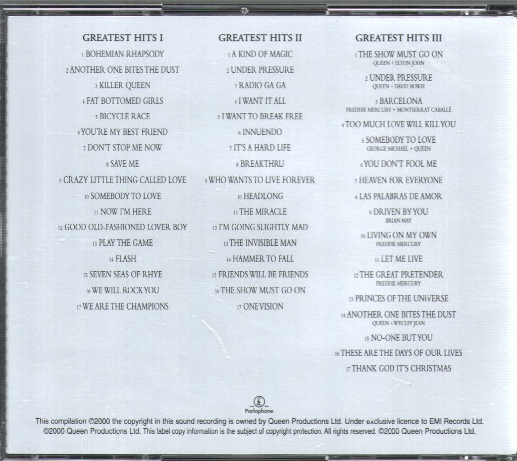 Queen - Greatest Hits I II & III (The Platinum Collection) - Cd Set