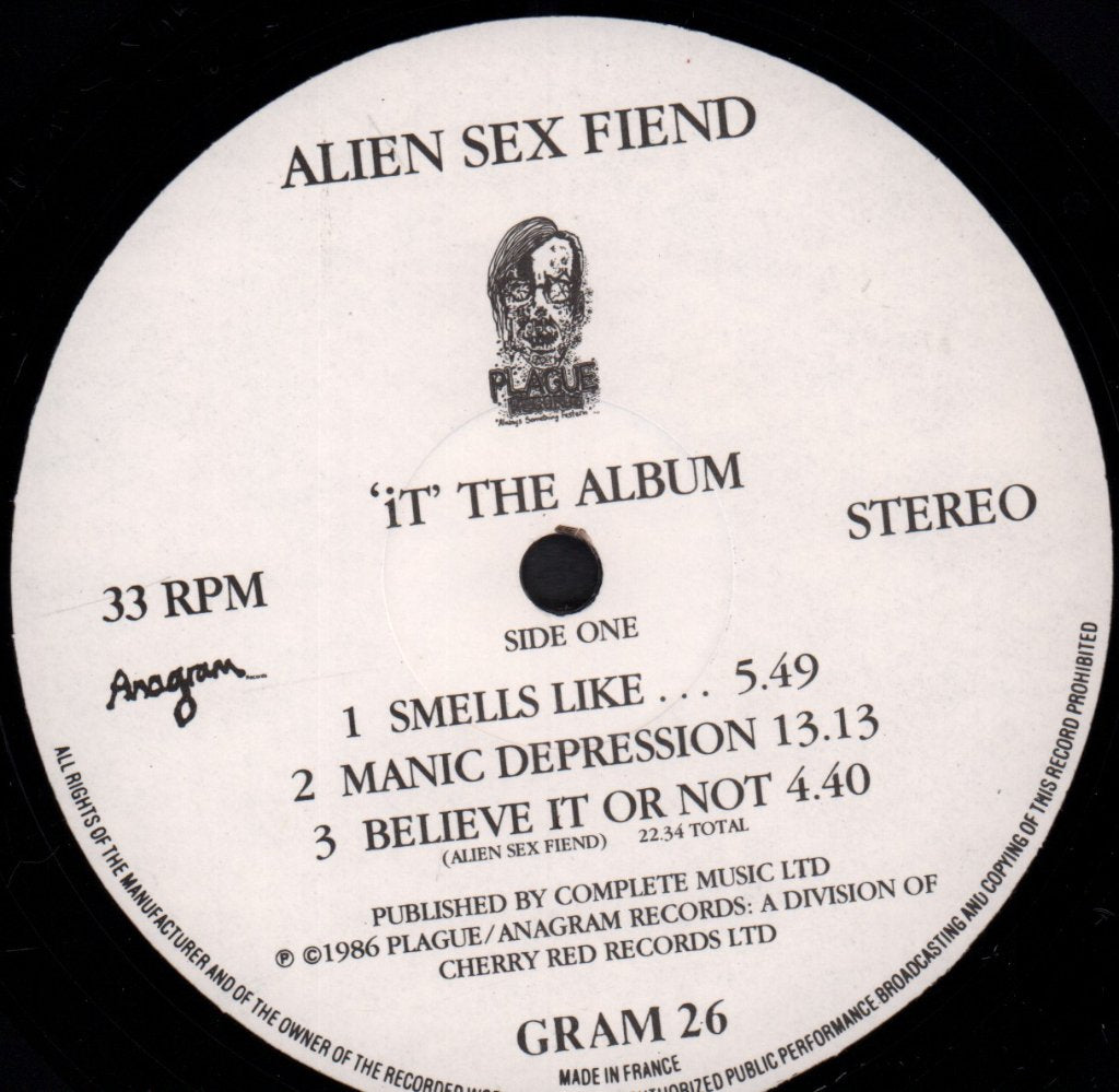 Alien Sex Fiend - It The Album - Lp