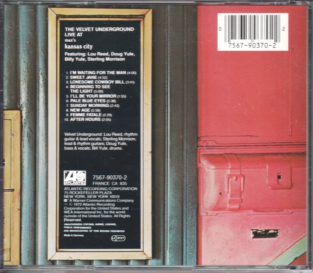 Velvet Underground - Live At Max's Kansas City - Cd