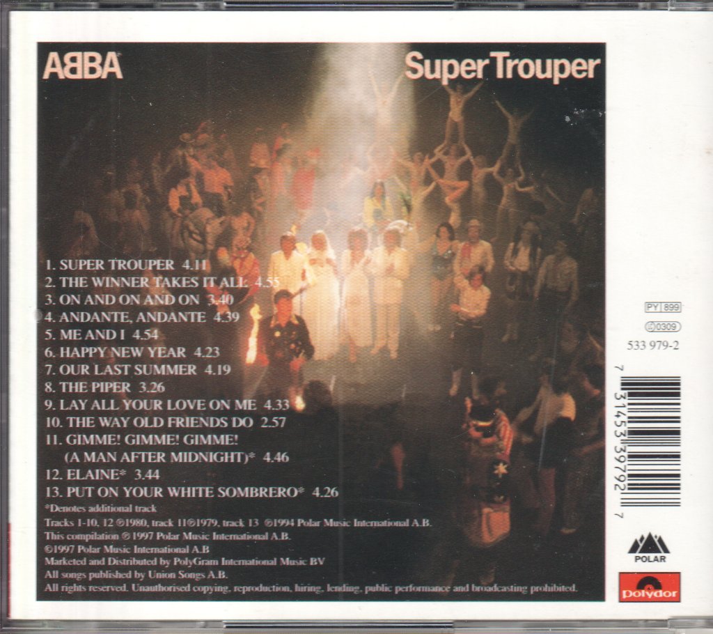 ABBA - Album / Super Trouper - Double Cd – Vinyl Tap