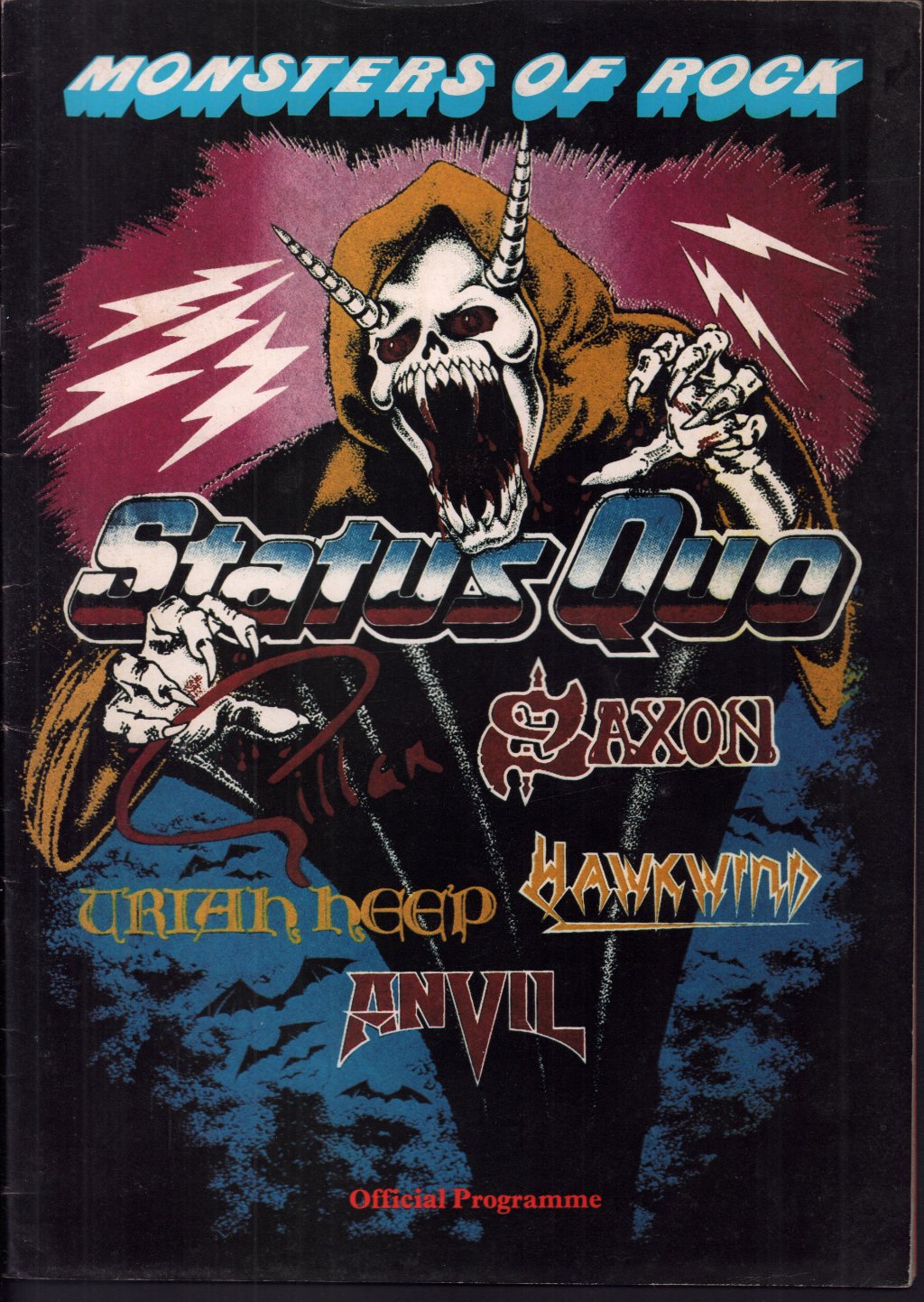 Monsters Of Rock 82 - Concert Programme - Tour Programme