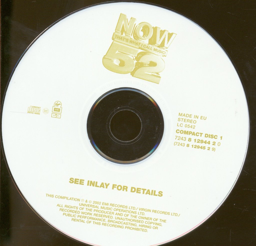 Various Artists - Now That's What I Call Music! 52 - Double Cd