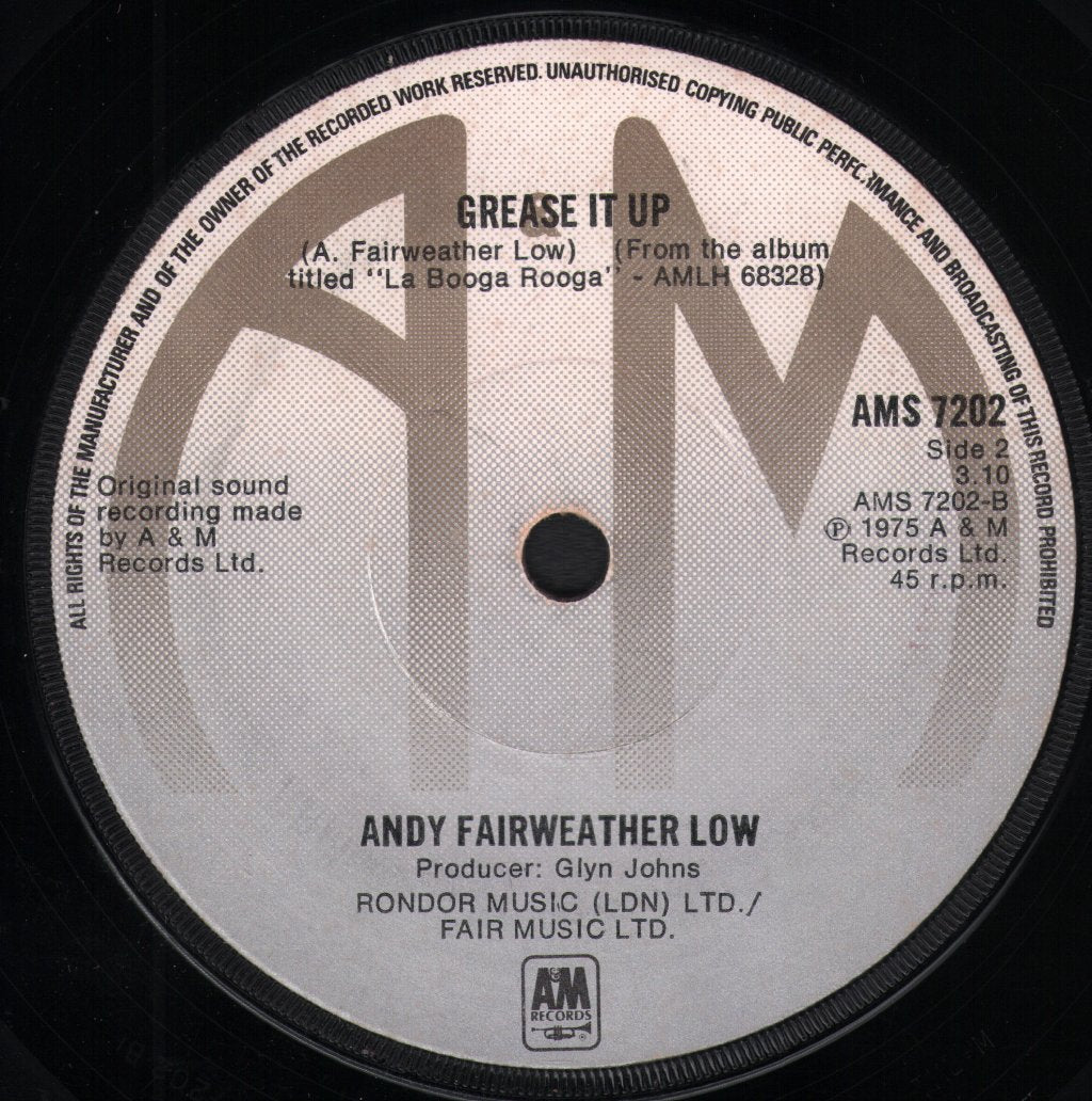 Andy Fairweather Low - Wide Eyed And Legless - 7 Inch