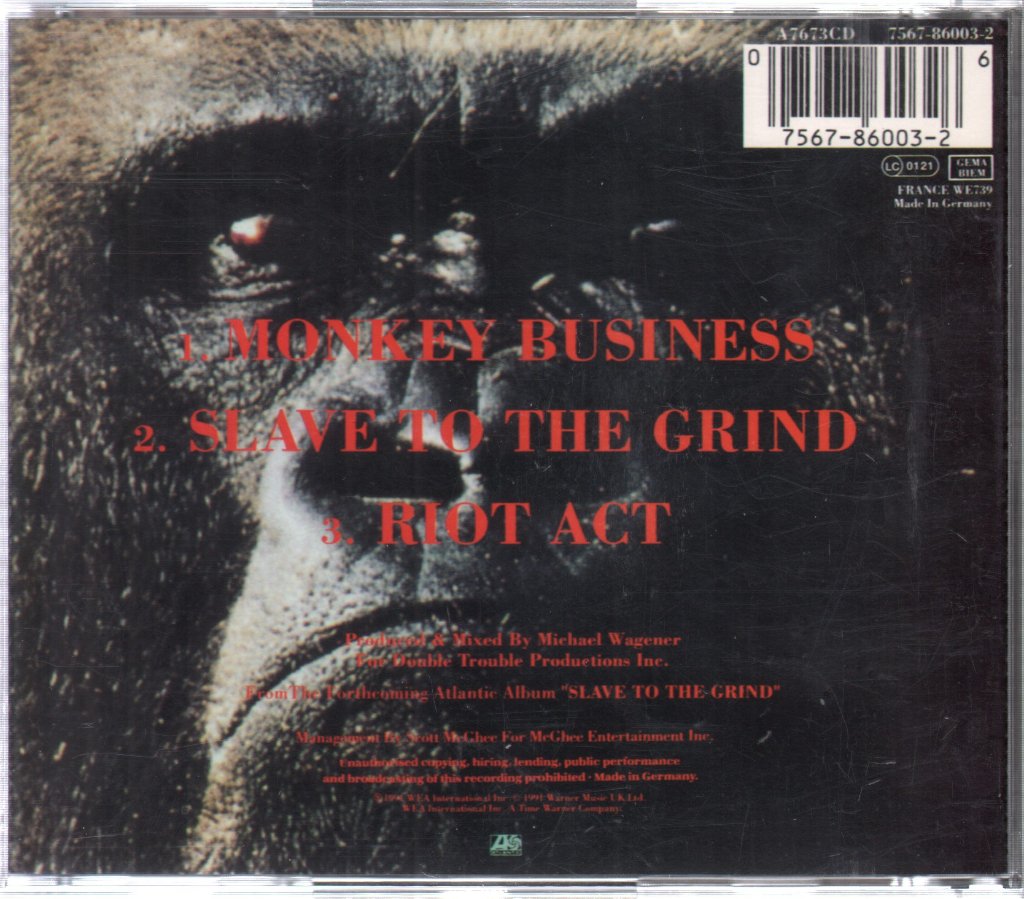 Skid Row - Monkey Business - Cd