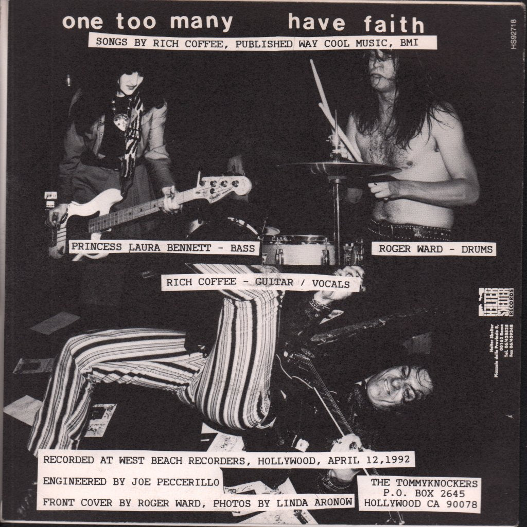 Tommyknockers - One Too Many - 7 Inch