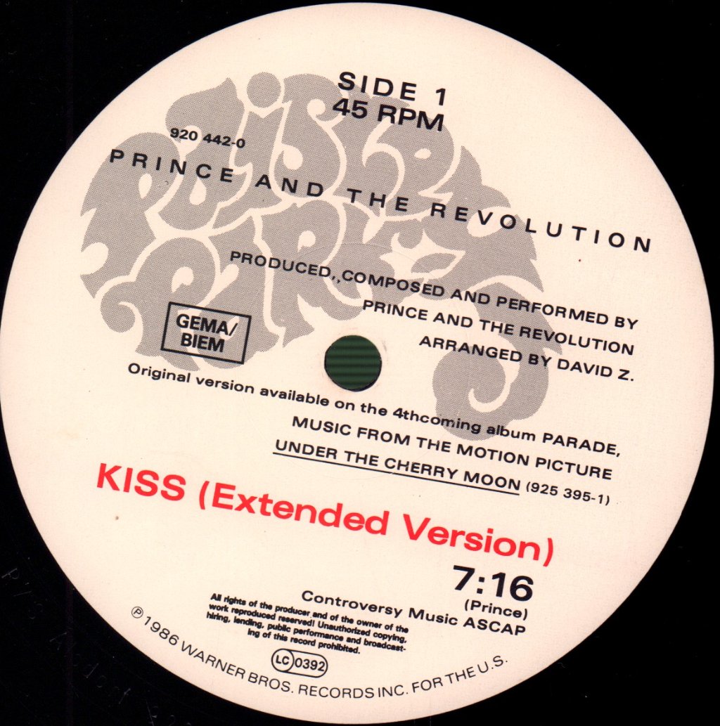 Prince - Kiss - 12 Inch