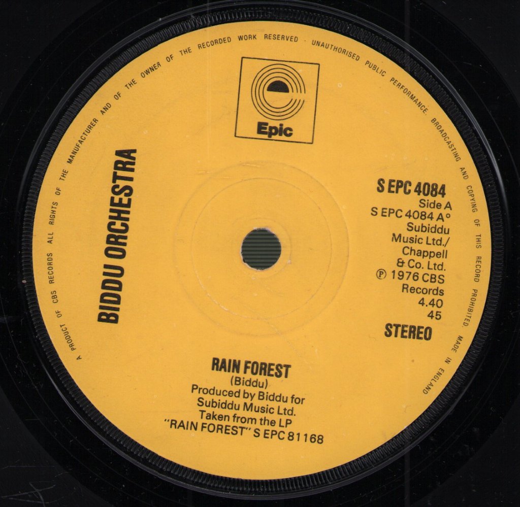 Biddu Orchestra - Rain Forest - 7 Inch