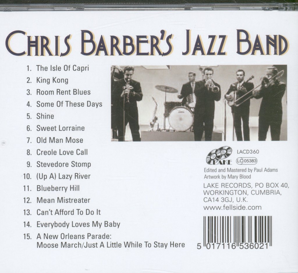 Chris Barber's Jazz Band - Back In Copenhagen 1961 - Cd
