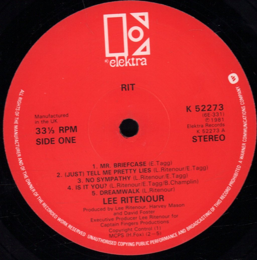 Lee Ritenour - Rit - Lp