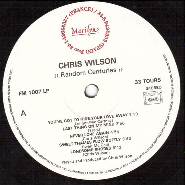 Chris Wilson - Random Centuries - Lp