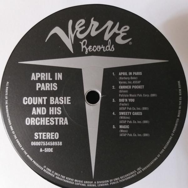 Count Basie And His Orchestra - April In Paris - Lp