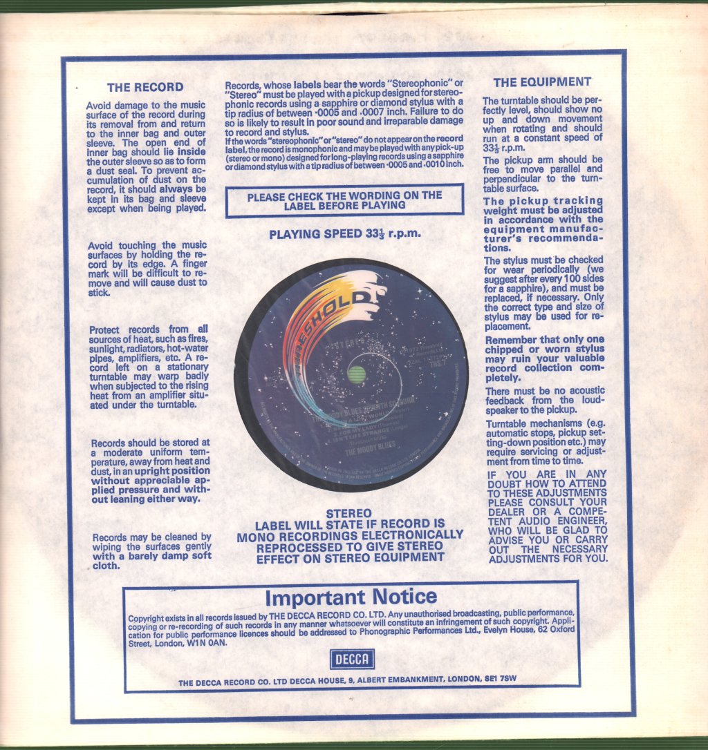 Moody Blues - Seventh Sojourn - Lp
