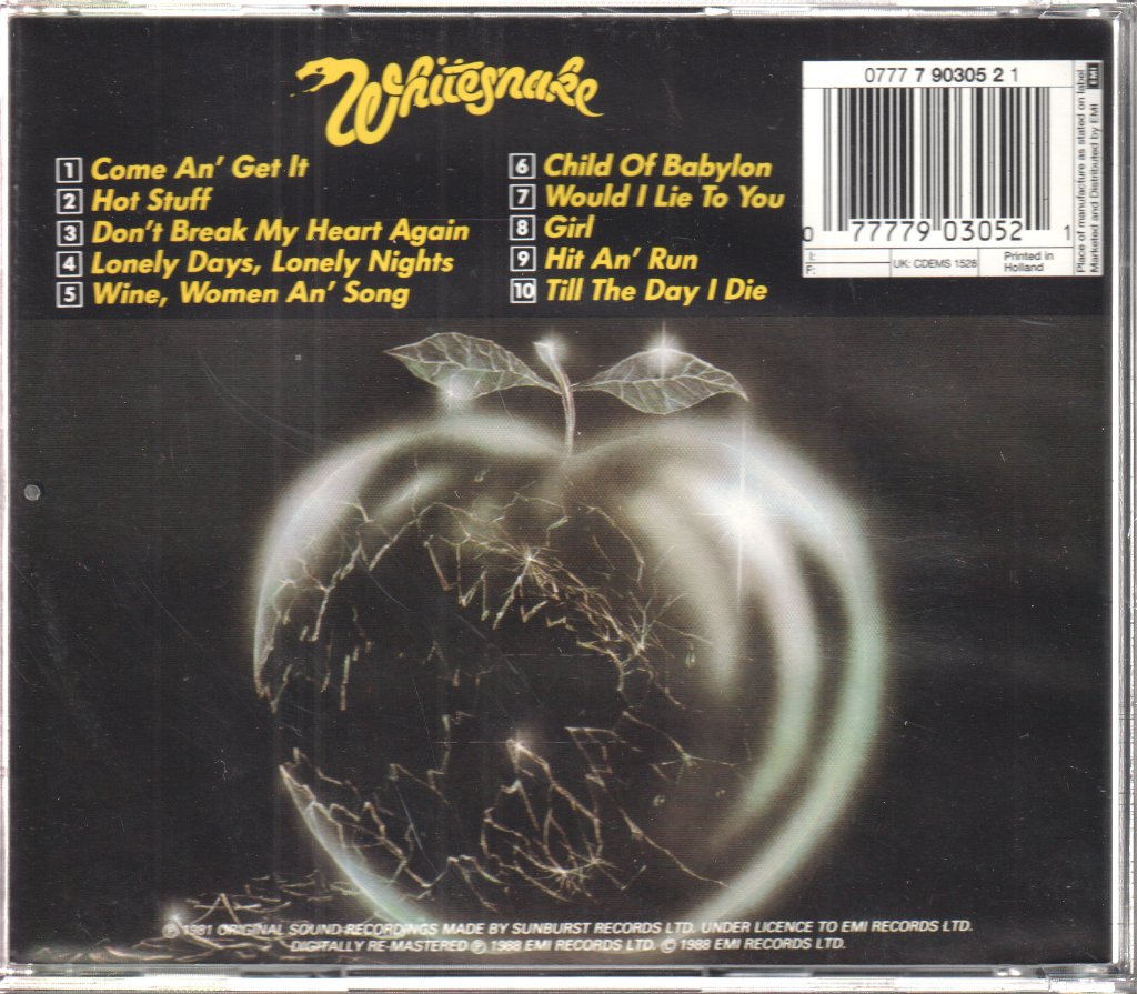 Whitesnake - Come An' Get It - Cd