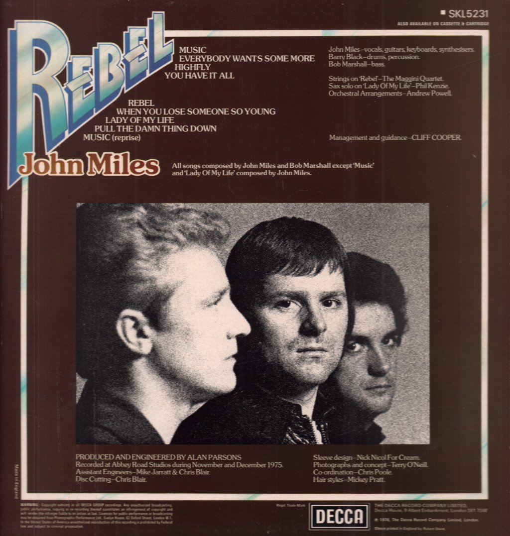 John Miles - Rebel - Lp