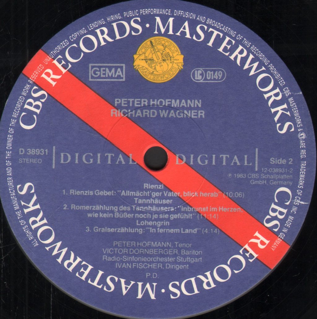 Peter Hofmann / RSO Stuttgart / Ivan Fischer - Richard Wagner - Lp