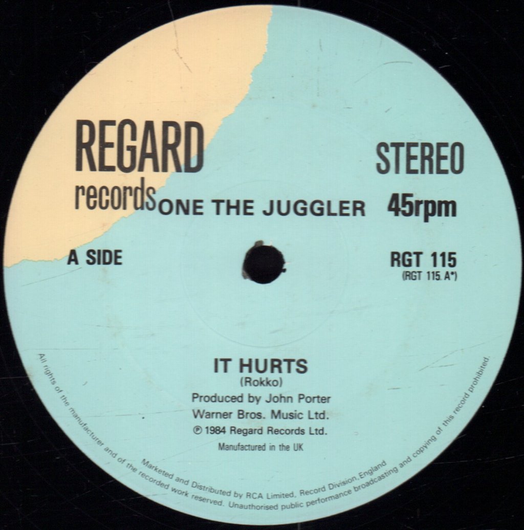 One The Juggler - It Hurts - 12 Inch