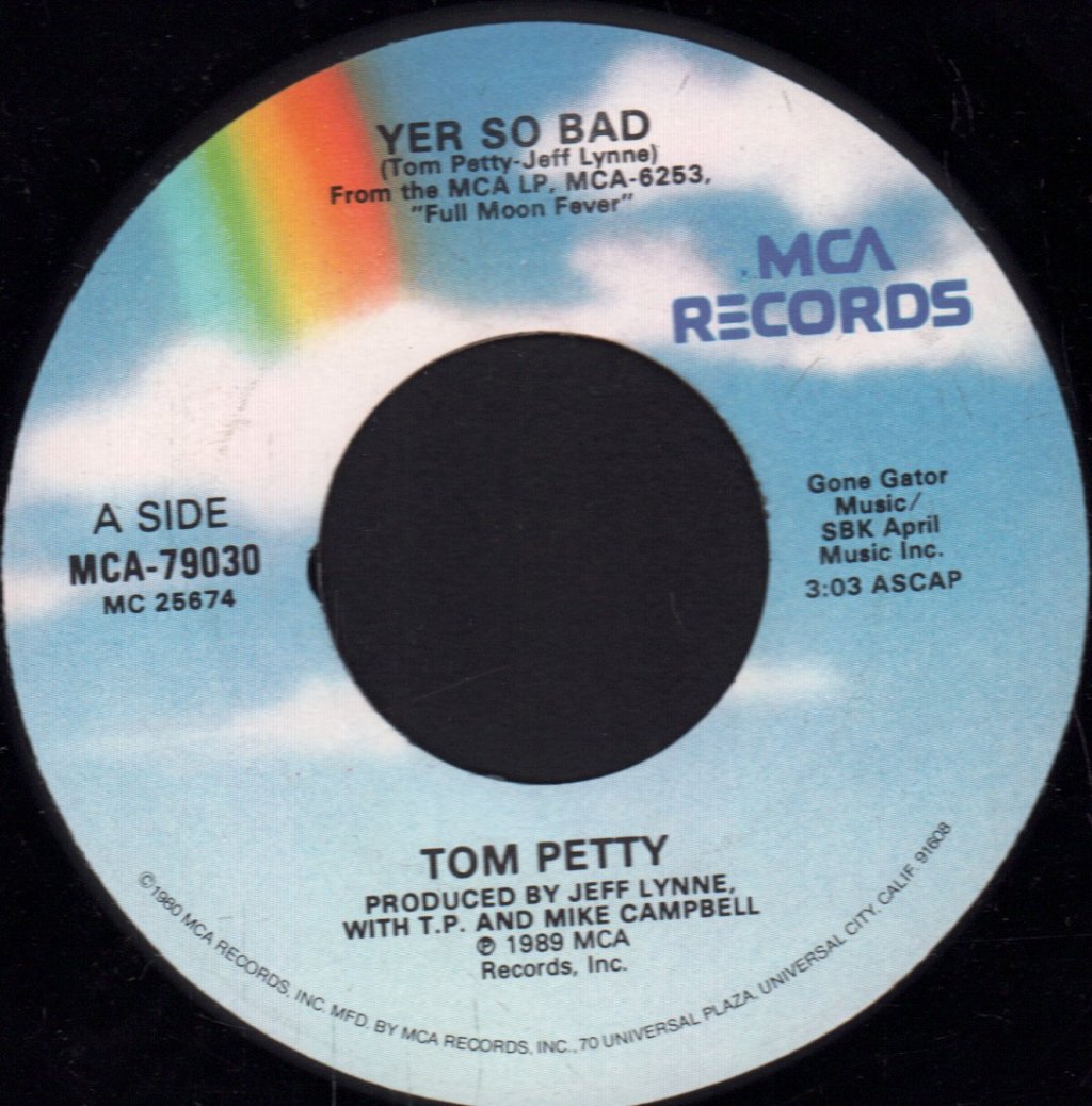 Tom Petty - Yer So Bad - 7 Inch