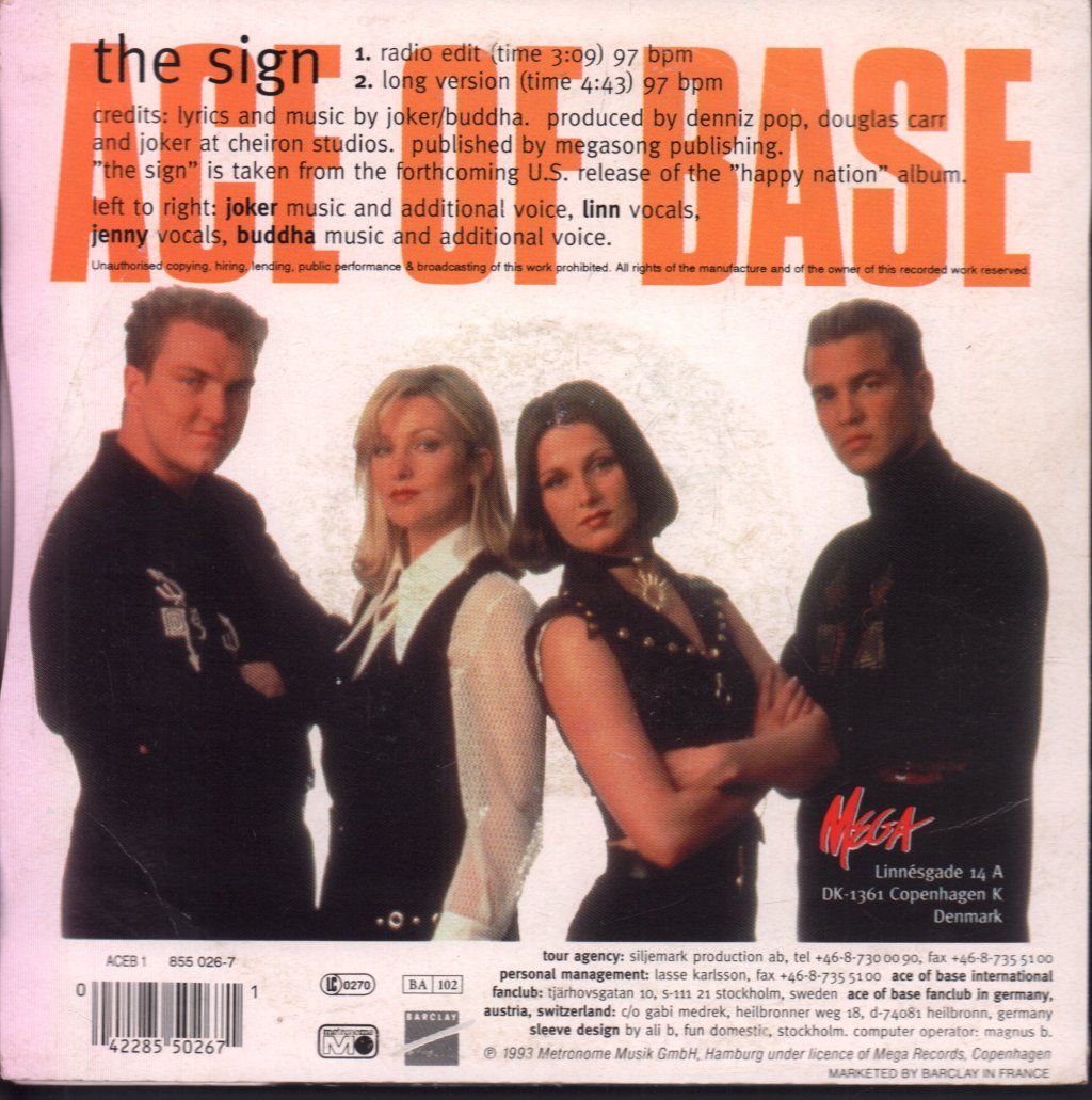 Ace Of Base - Sign - 7 Inch