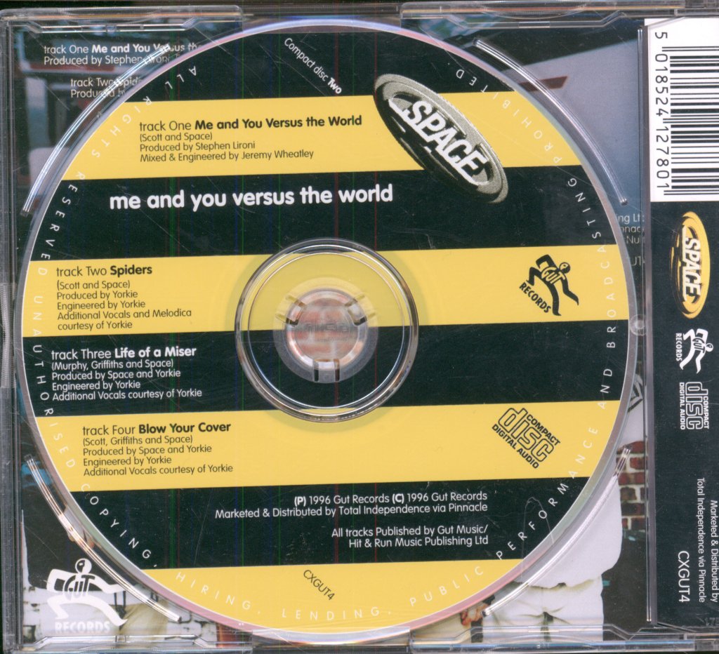 Space (Late 90'S Group) - Me And You Versus The World - Cd