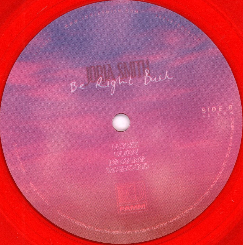 Jorja Smith - Be Right Back - 12 Inch