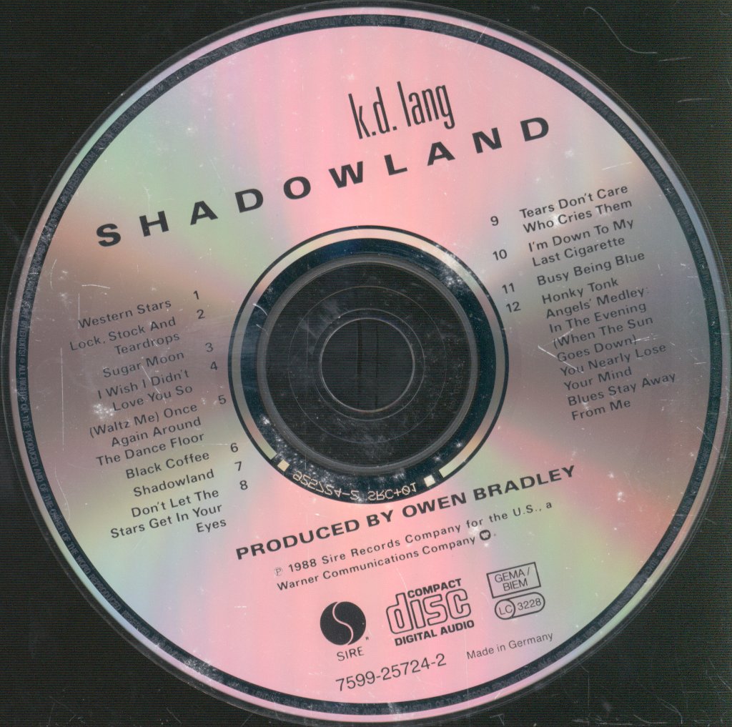 K.D. Lang - Shadowland - Cd