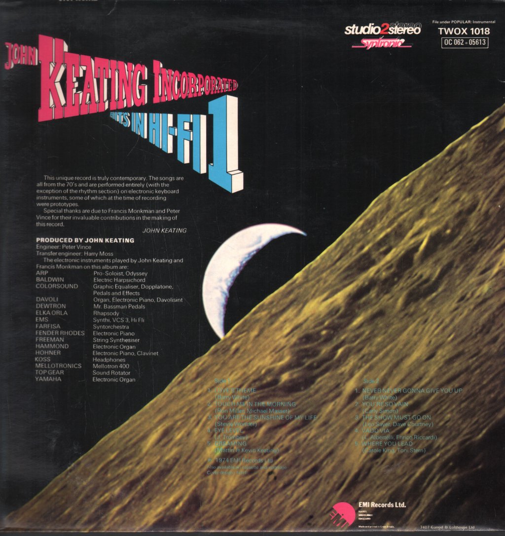John Keating Incorporated - Hits In Hi-Fi 1 - Lp