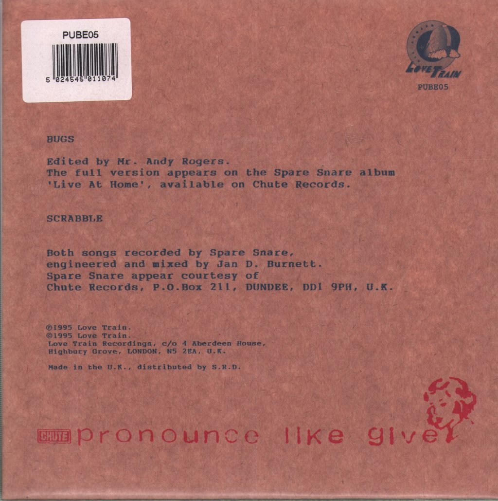 Spare Snare - Bugs (Goodbye Jan) - 7 Inch