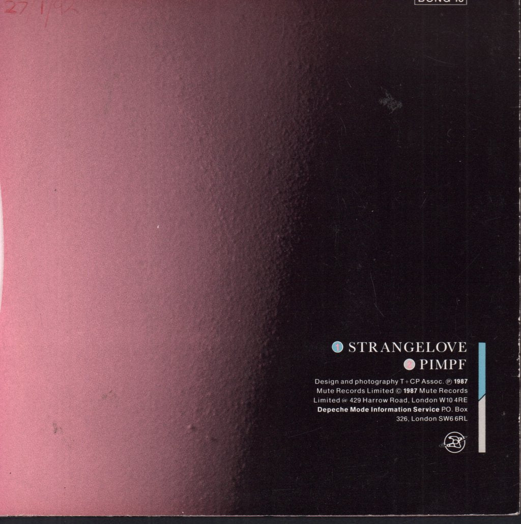 Depeche Mode - Strange Love - 7 Inch
