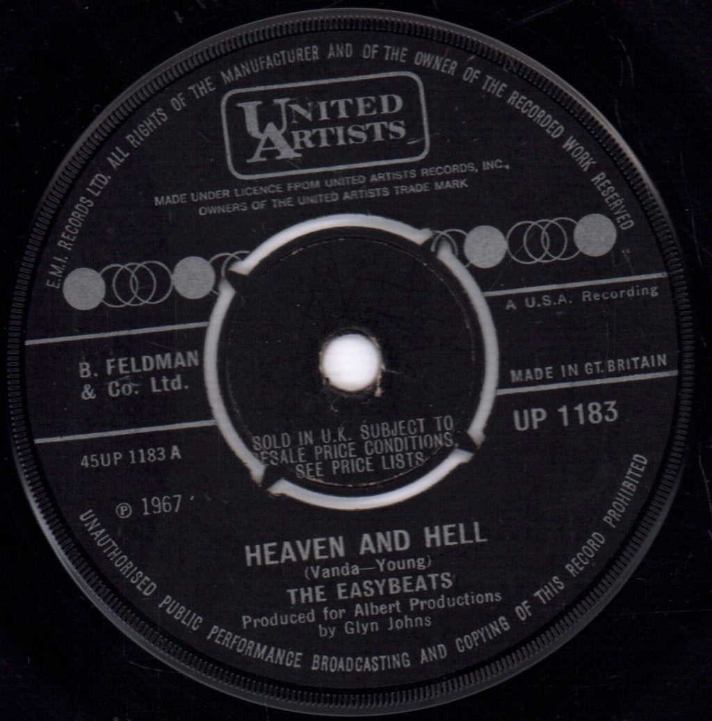 Easybeats - Heaven And Hell - 7 Inch