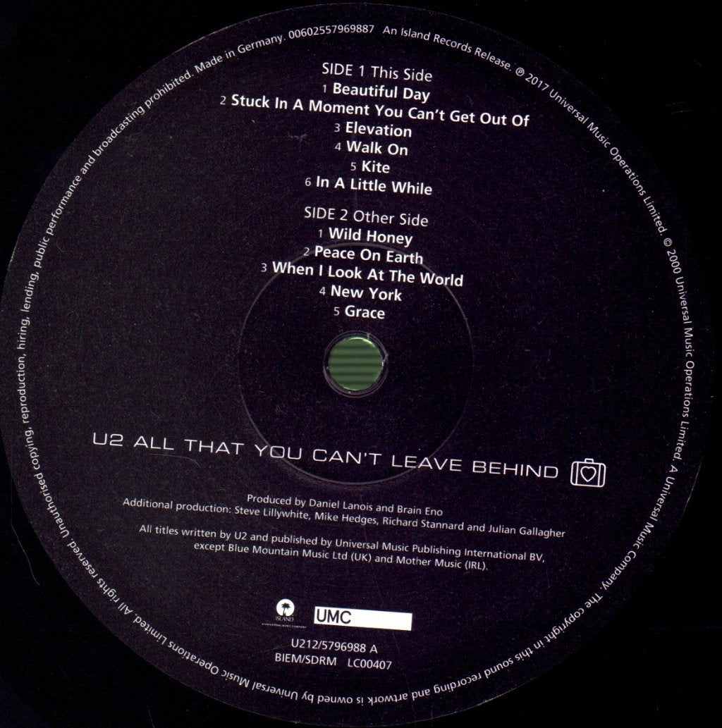 U2 - All That You Can't Leave Behind - Lp