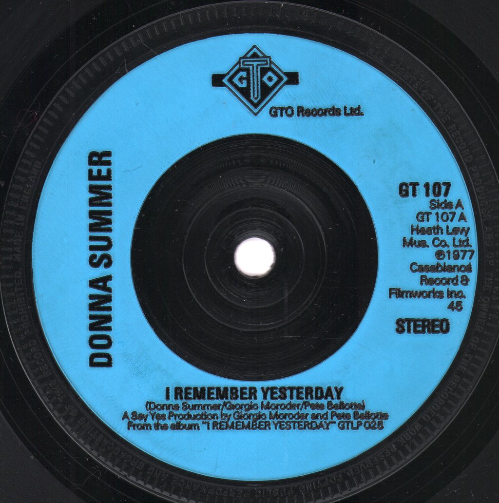 Donna Summer - I Remember Yesterday - 7 Inch