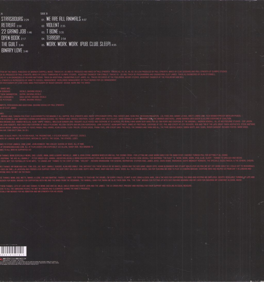 Rakes (Indie Group) - Capture / Release - Lp