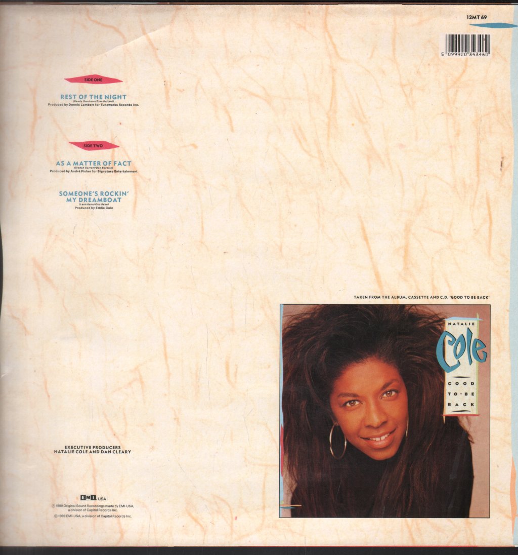 Natalie Cole - Rest Of The Night - 12 Inch