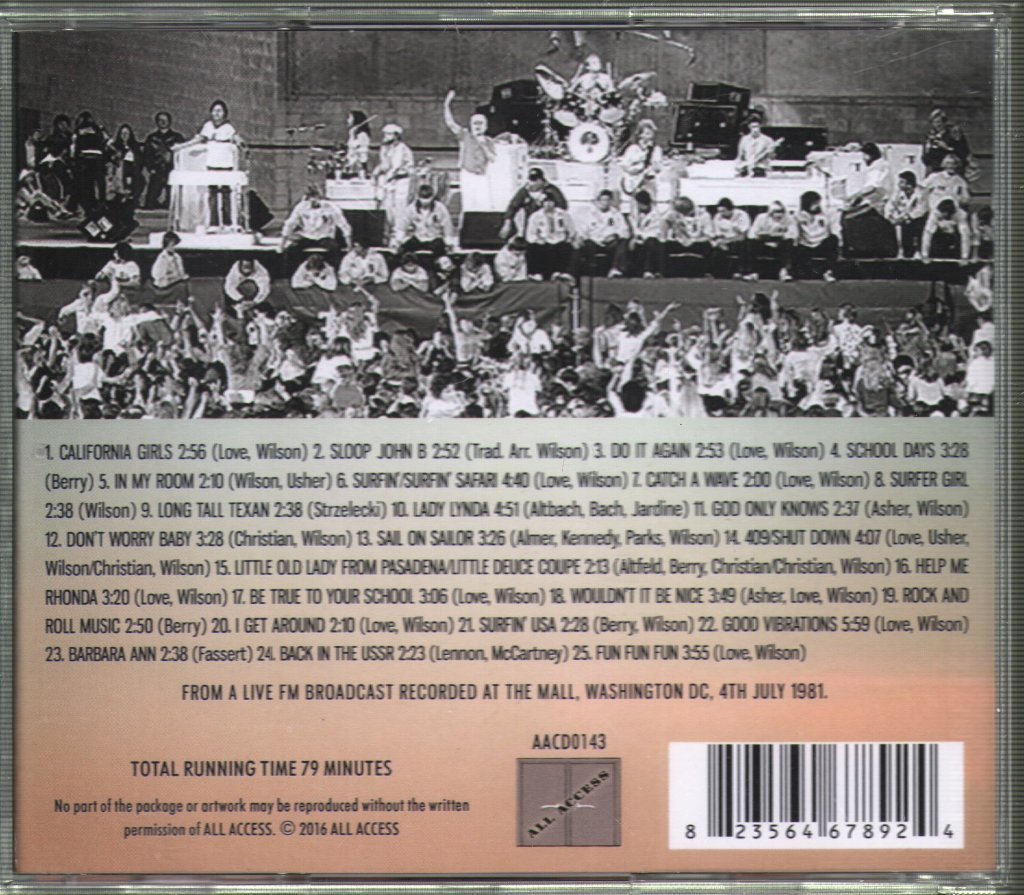 Beach Boys - Independence Day Party 1981 - Cd