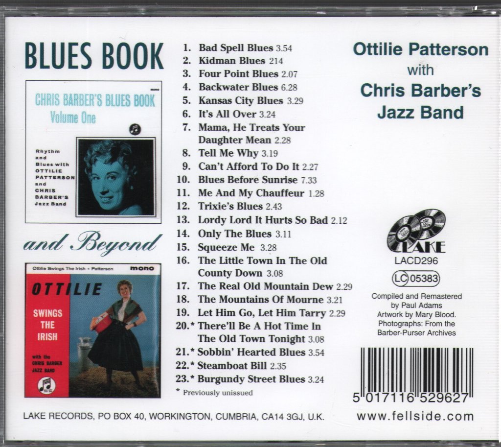 Ottilie Patterson - Blues Book and Beyond - Cd