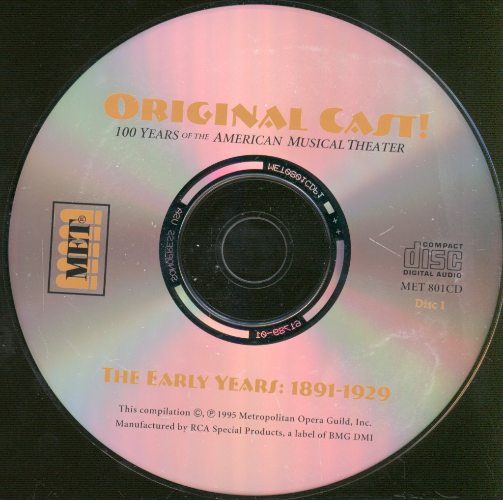 Various Artists - Original Cast The Early Years: 1891-1929 - Double Cd