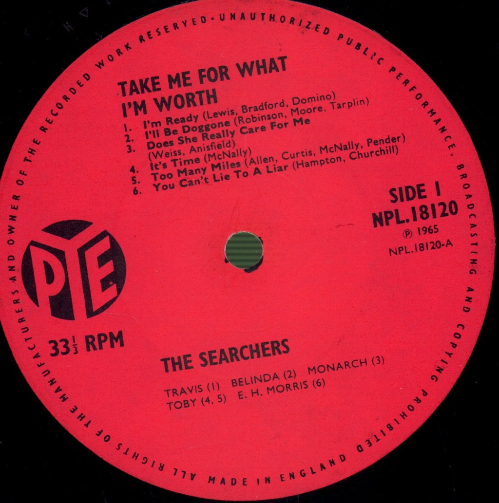 Searchers - Take Me For What I'm Worth - Lp