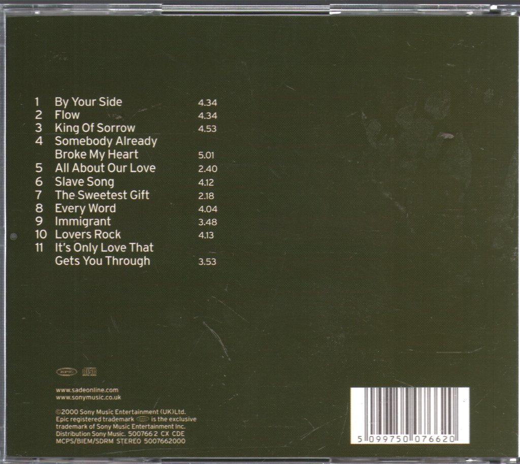 Sade - Lovers Rock - Cd