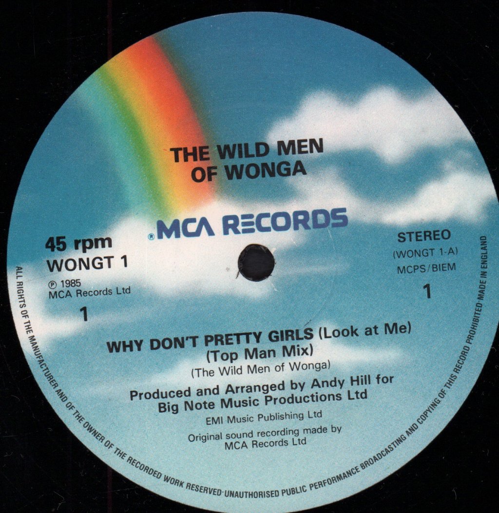 Wild Men Of Wonga - Why Don't Pretty Girls - 12 Inch